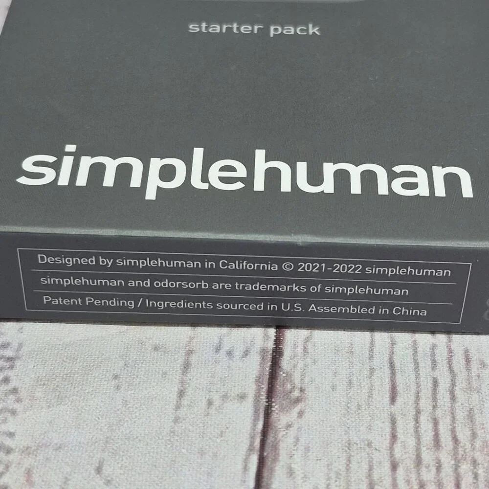 SimpleHuman Odorsorb Pod‎ Starter Pack 1 Holder + 2 Pods Odor Neutralizer Sealed
